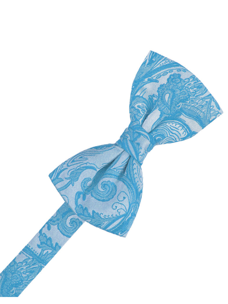 Turquoise Tapestry Formal Bow Tie