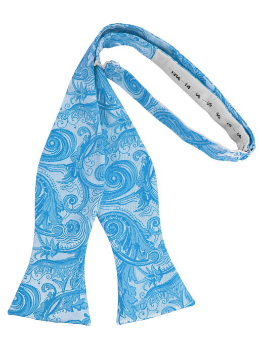 Turquoise Tapestry Self-Tie Formal Bow Tie