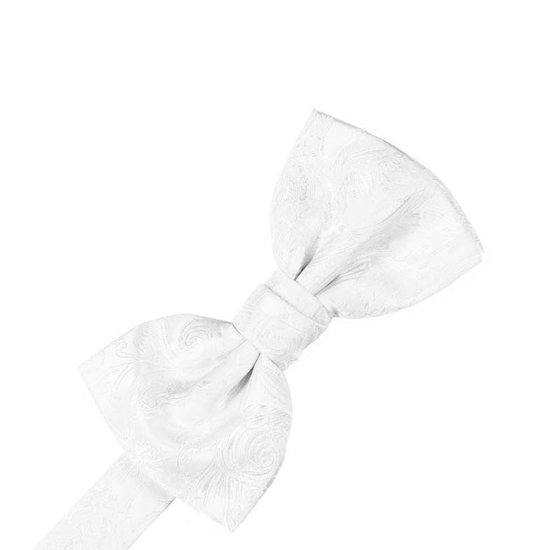 White Tapestry Formal Bow Tie