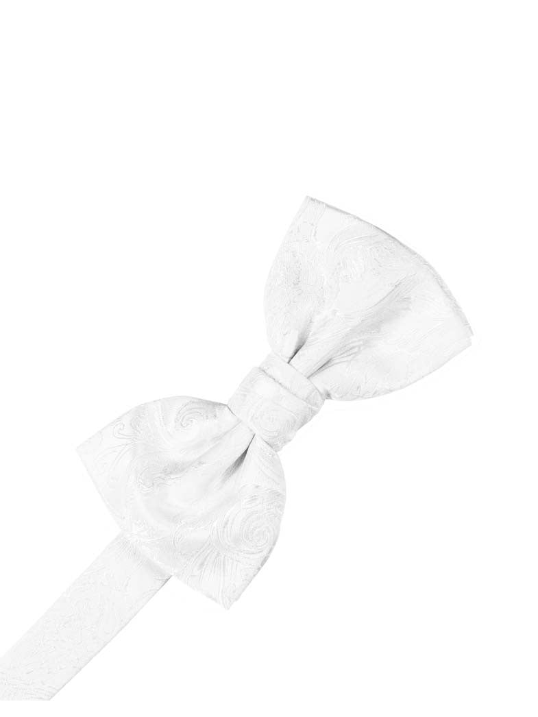 White Tapestry Formal Bow Tie