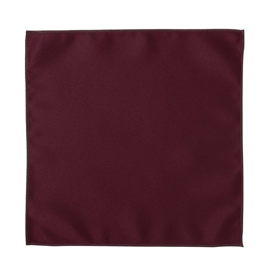 Deluxe Satin Formal Pocket Square (Burgundy)