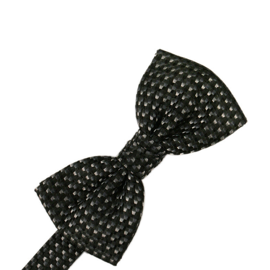 Asphalt Venetian Formal Bow Tie