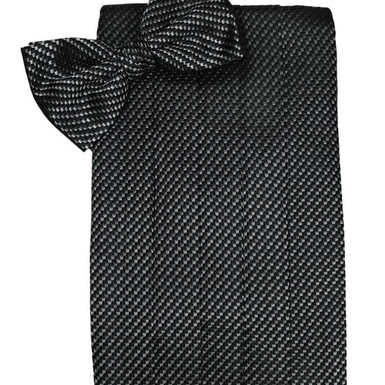 Asphalt Venetian Cummerbund Set 