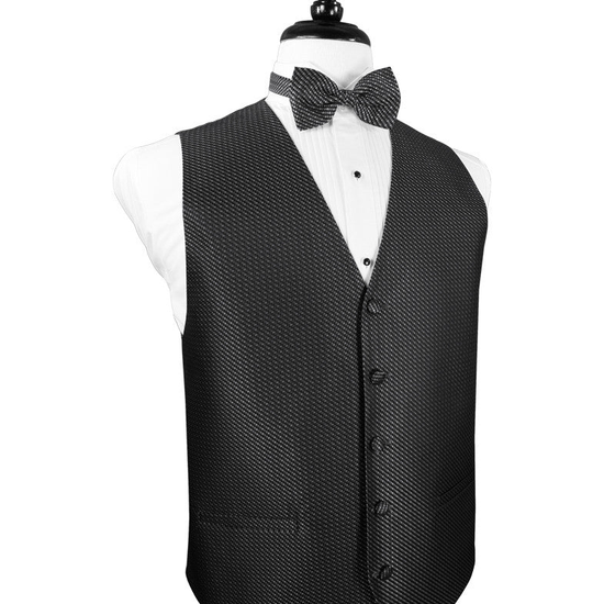 Asphalt Venetian Tuxedo Vest