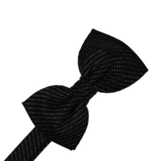 Black Venetian Formal Bow Tie