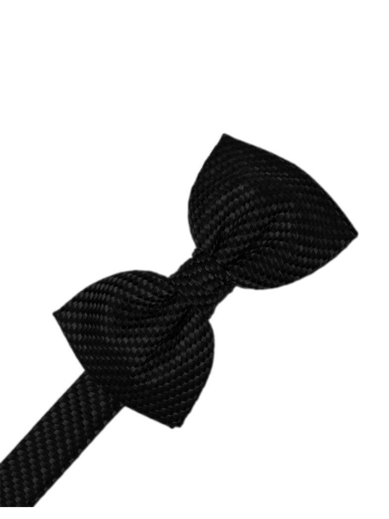 Black Venetian Formal Bow Tie
