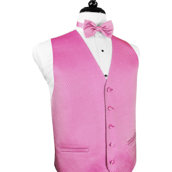 Bubblegum Venetian Tuxedo Vest