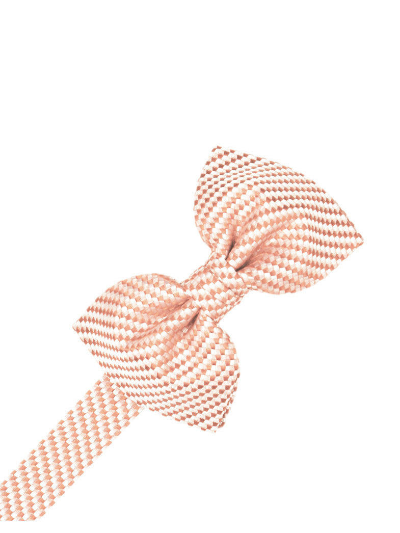 Coral Venetian Formal Bow Tie