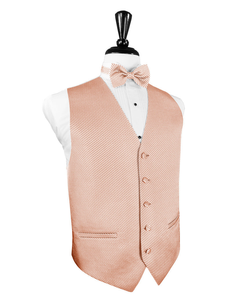 Coral Venetian Tuxedo Vest
