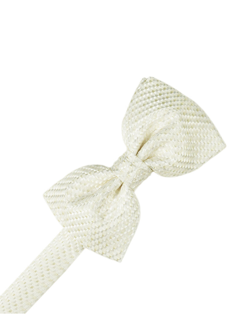 Ivory Venetian Formal Bow Tie