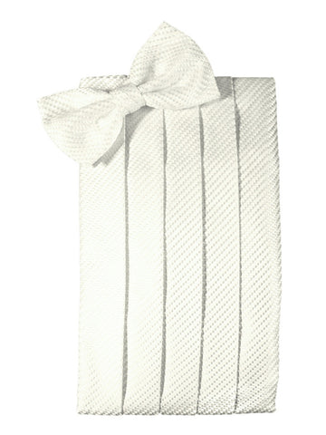 Ivory Venetian Cummerbund Set 