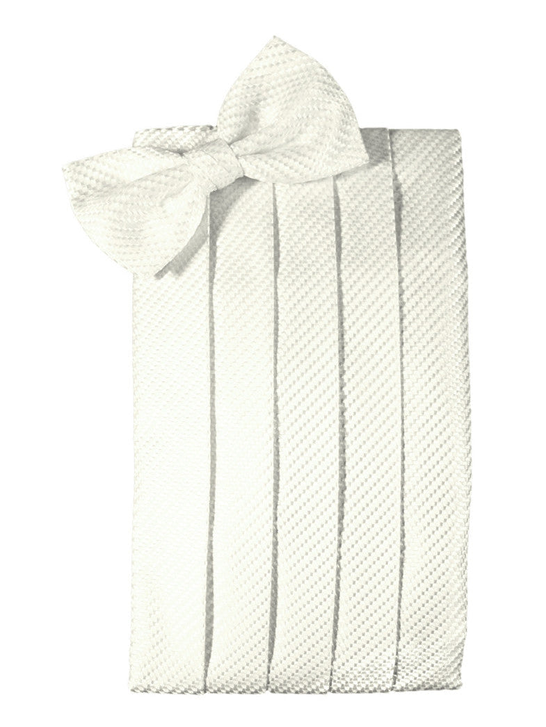 Ivory Venetian Cummerbund Set 