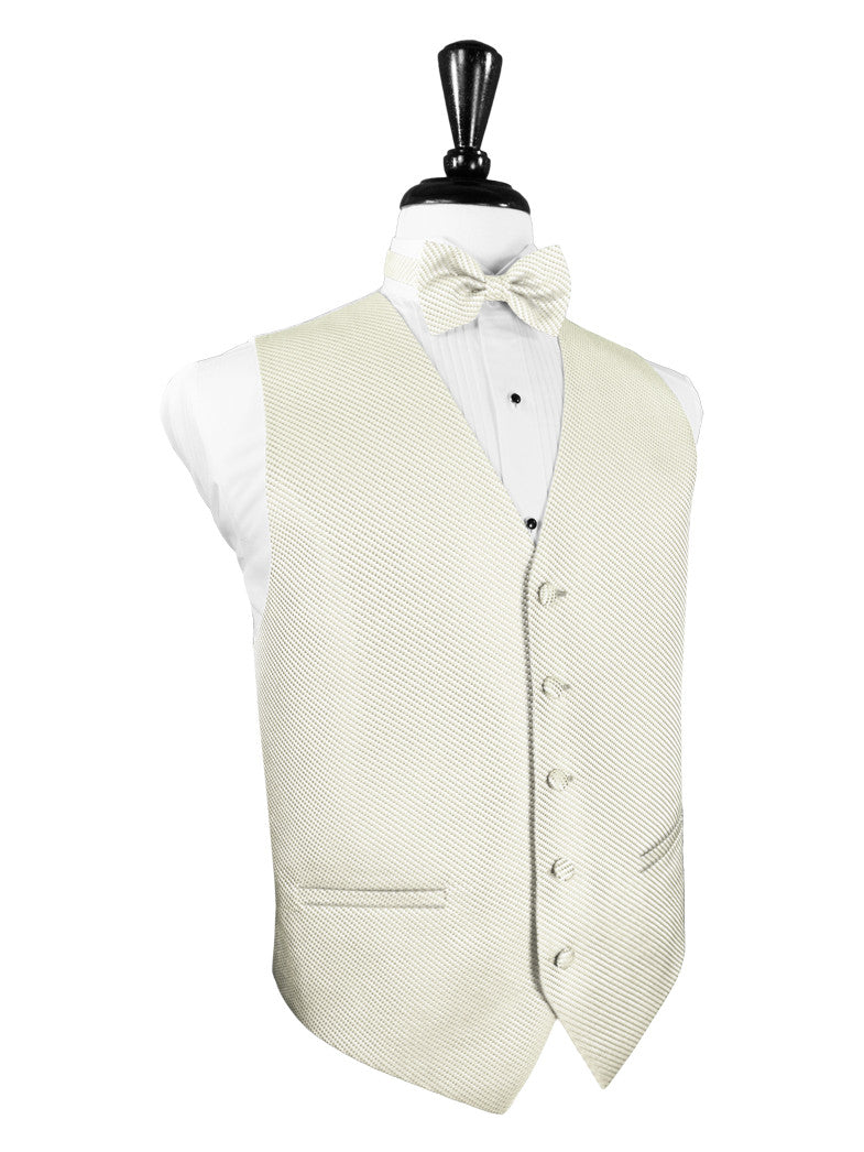 Ivory Venetian Tuxedo Vest