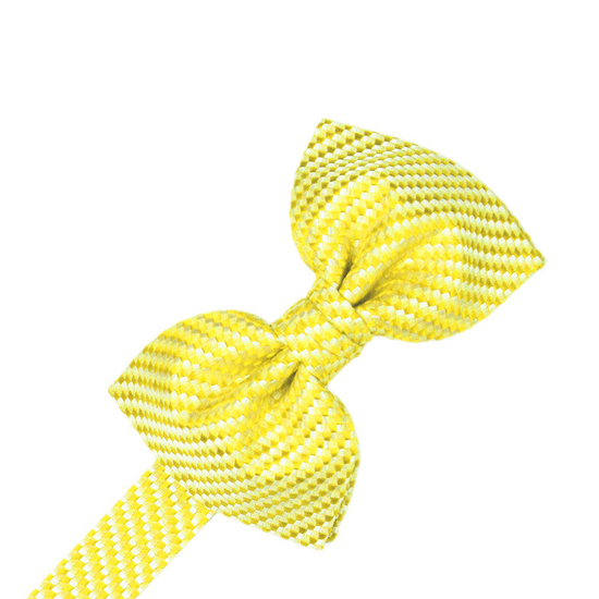 Lemon Venetian Formal Bow Tie