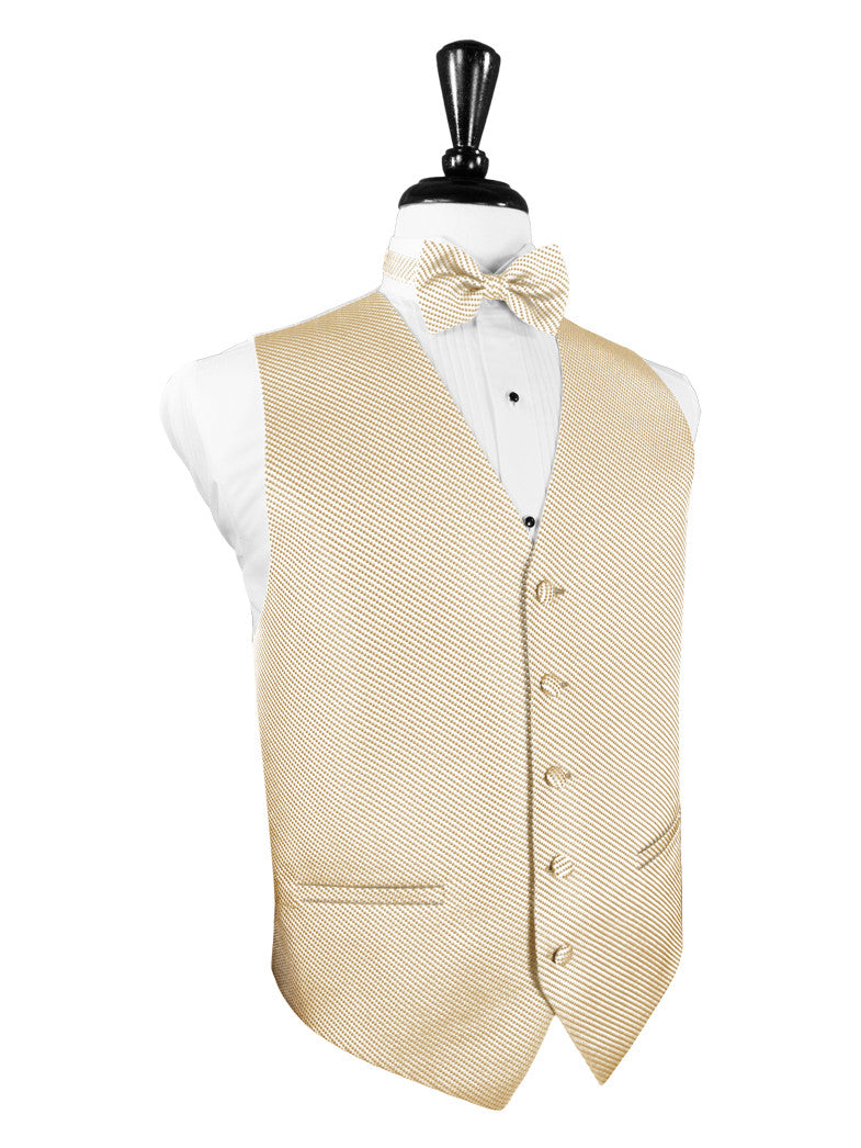 Light Champagne Venetian Tuxedo Vest