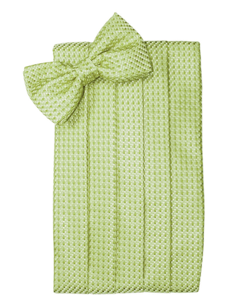 Lime Venetian Cummerbund Set 