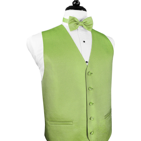 Lime Green Venetian Tuxedo Vest