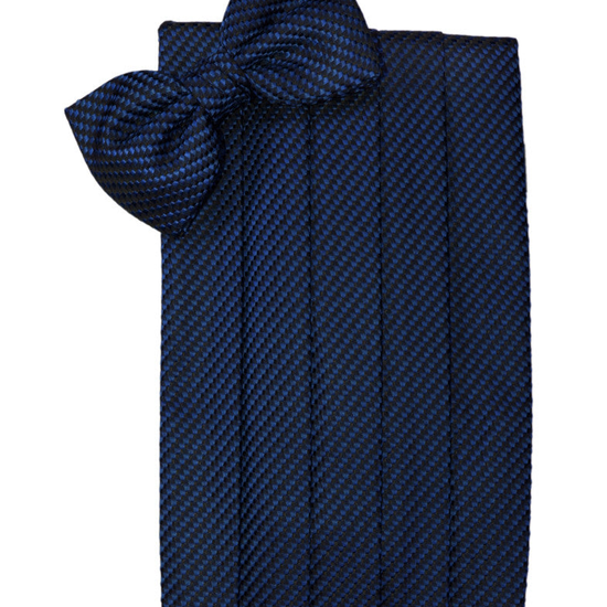 Navy Blue Venetian Cummerbund Set 
