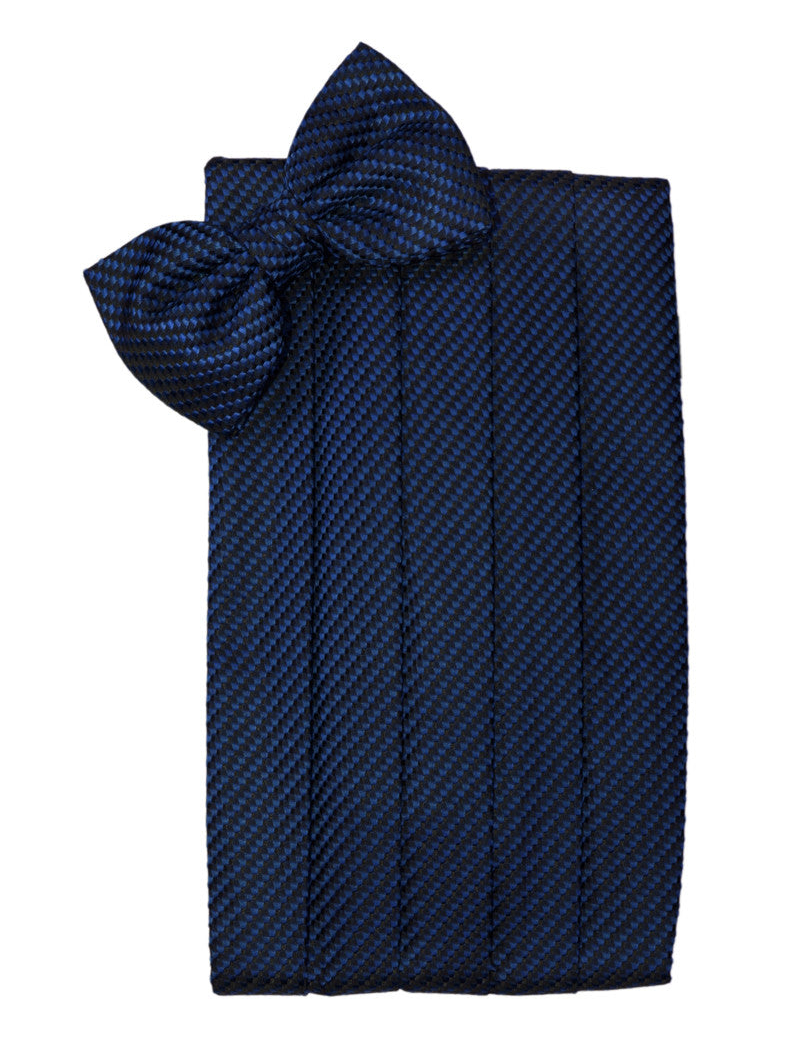 Navy Blue Venetian Cummerbund Set 
