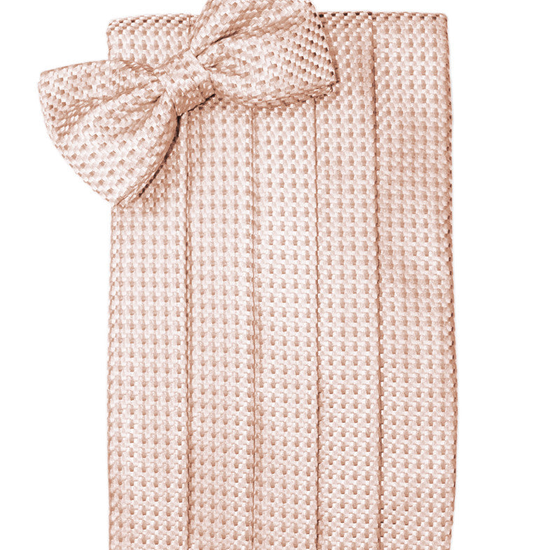 Peach Venetian Cummerbund Set 