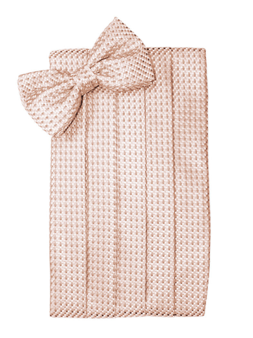 Peach Venetian Cummerbund Set 