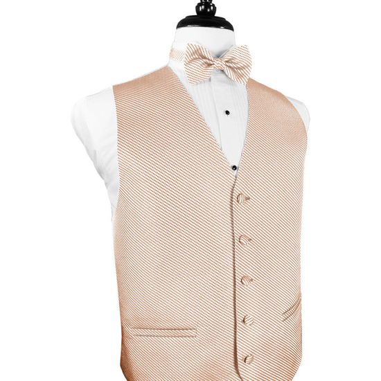 Peach Venetian Tuxedo Vest