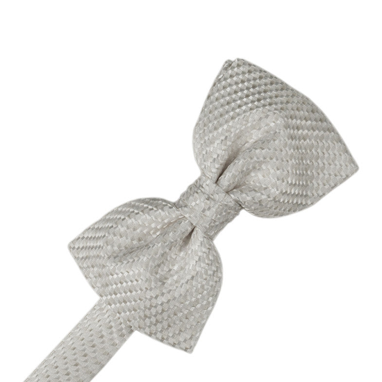 Platinum Venetian Formal Bow Tie