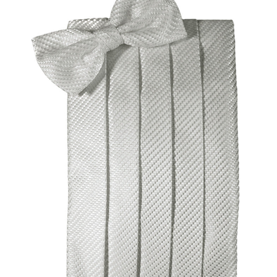 Platinum Venetian Cummerbund Set 