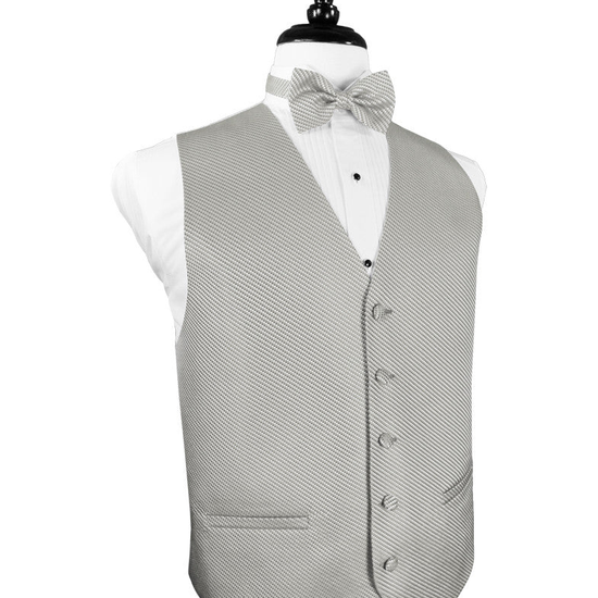 Platinum Venetian Tuxedo Vest