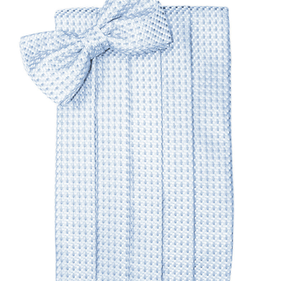 Powder Blue Venetian Cummerbund Set 