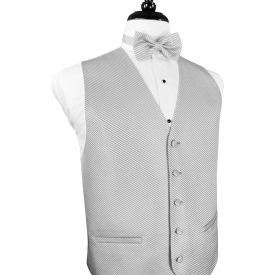 Silver Venetian Tuxedo Vest