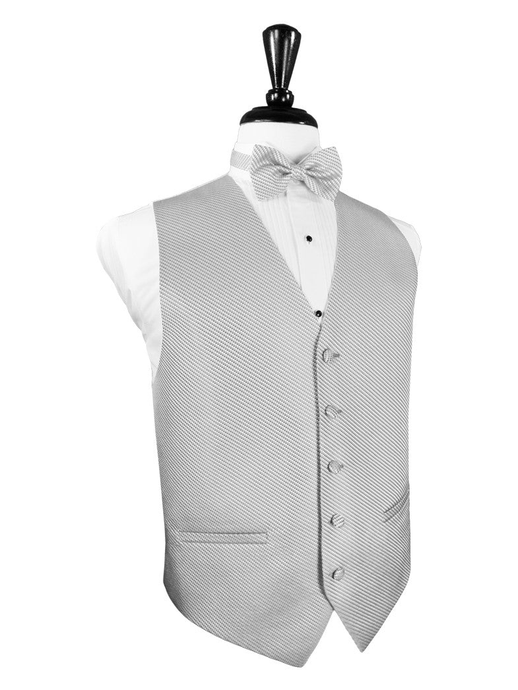 Silver Venetian Tuxedo Vest