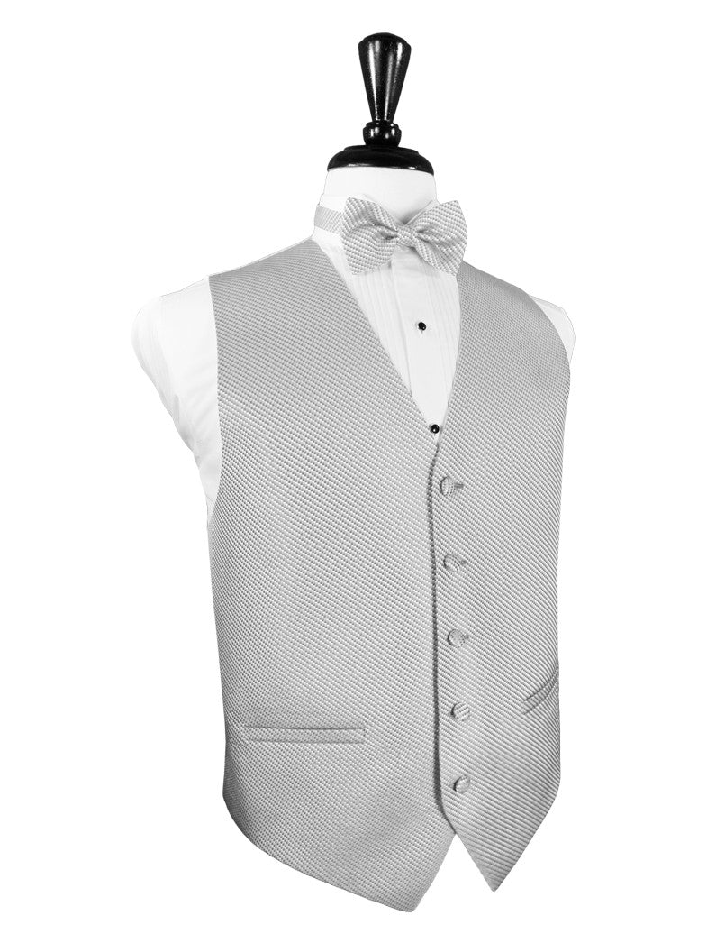 Silver Venetian Tuxedo Vest