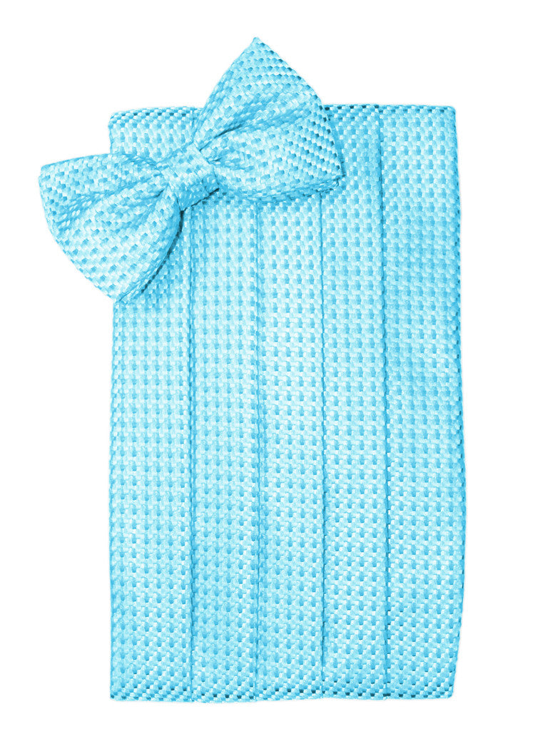 Turquoise Venetian Cummerbund Set 