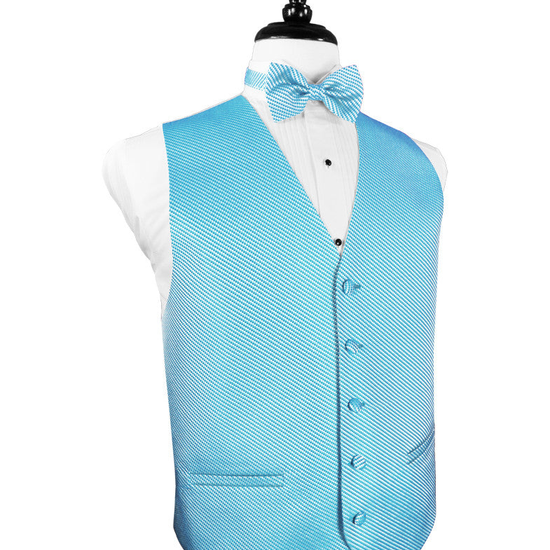 Turquoise Venetian Tuxedo Vest