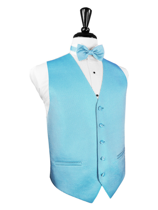 Turquoise Venetian Tuxedo Vest