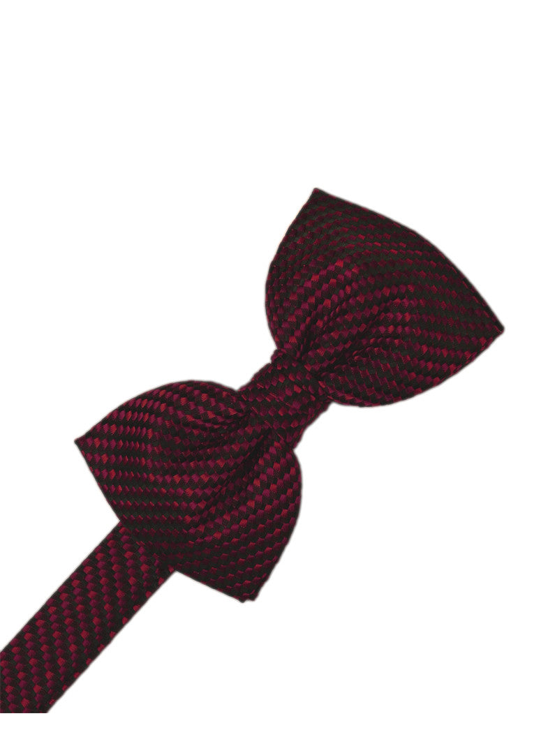 Wine Venetian Formal Bow Tie