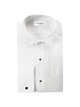 Load image into Gallery viewer, White Cotton Wing Collar (Verona) Tuxedo Shirt by Cristoforo Cardi
